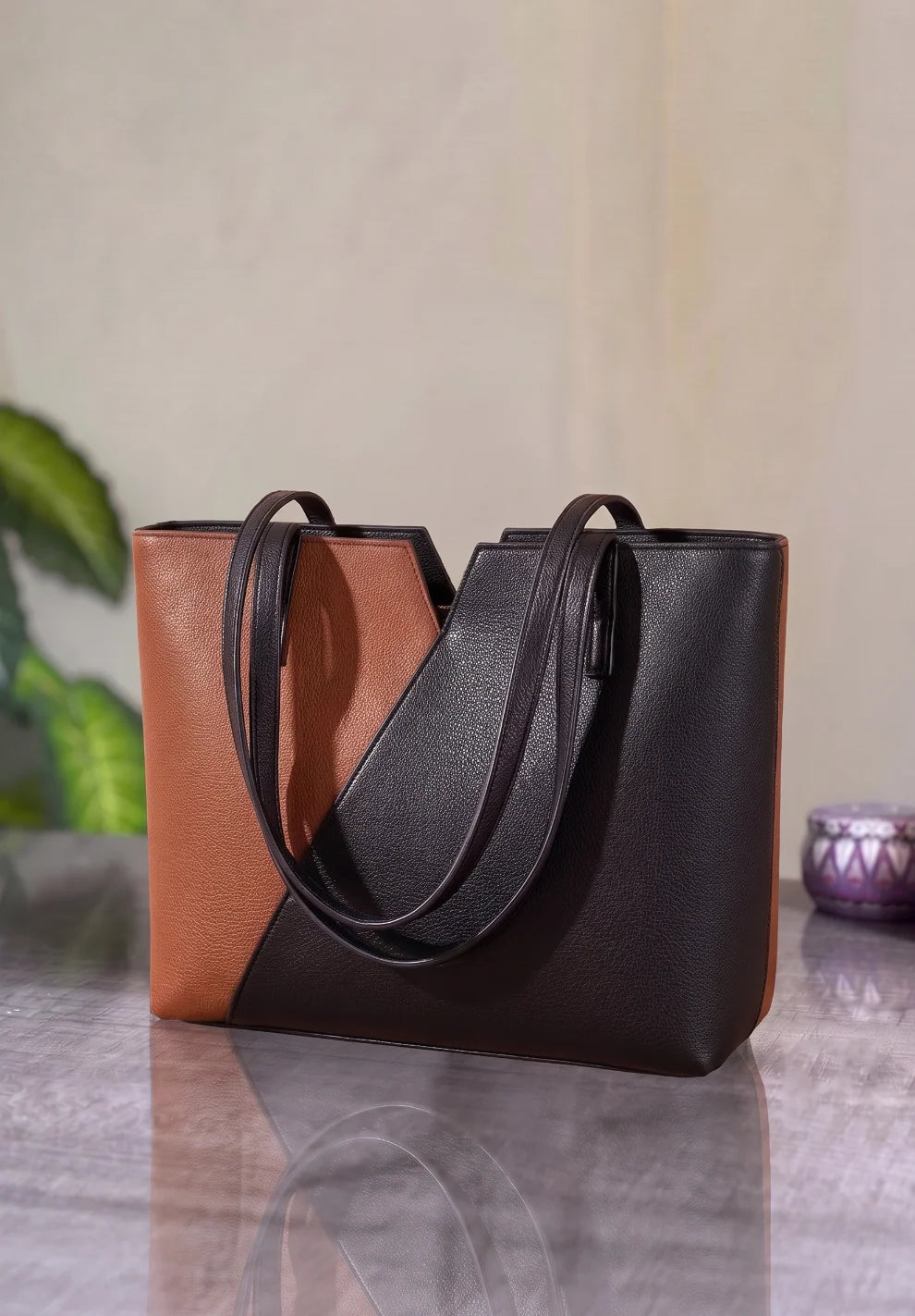 Buy ZAVO Twotone Tote Bag in Pakistan