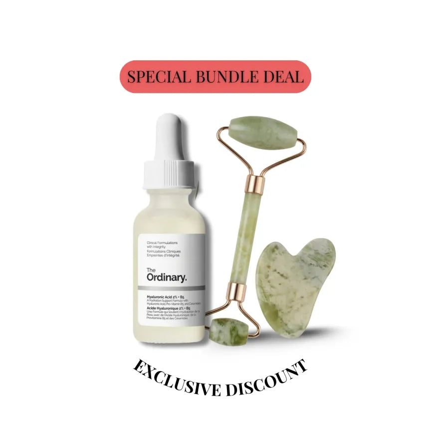 Buy Ordinary Hyaluronic Acid + Marble Jade Roller Bundle in Pakistan