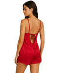 Buy Sajiero 2 Piece Inner Top and Short Silk Cami Set in Pakistan
