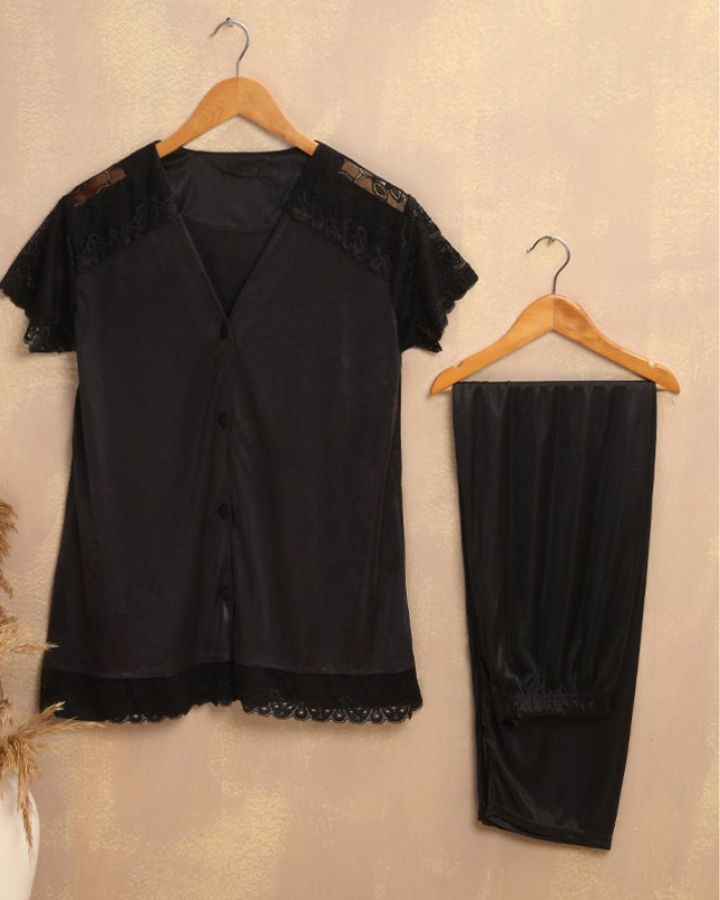 Buy Sajiero Silk Pajama Suit - Dream Nest in Pakistan