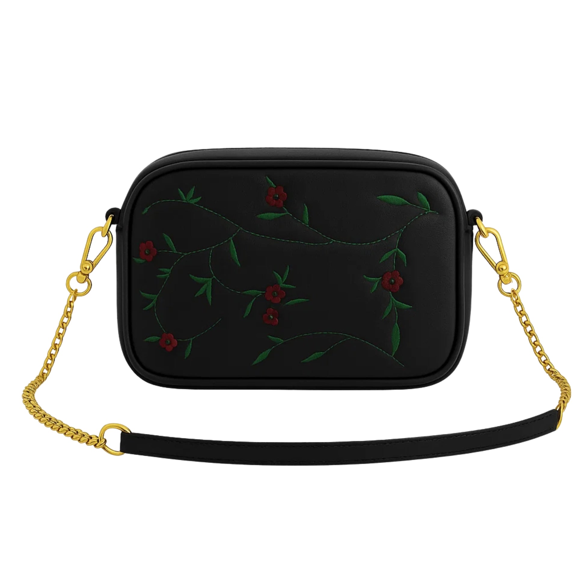 Buy Floral Chic Crossbody Bag - Black in Pakistan