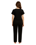 Buy Sajiero Silk Maternity Pajama Suit - Sleep Spell in Pakistan