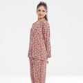 Buy Sajiero Linen Pajama Suit with Scrunchie - Chic Bloom in Pakistan