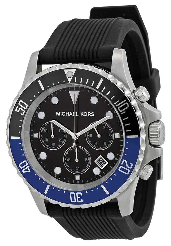 Buy Michael Kors Mens Quartz Black Silicone Strap Black Dial 45mm Watch - Mk8365 in Pakistan