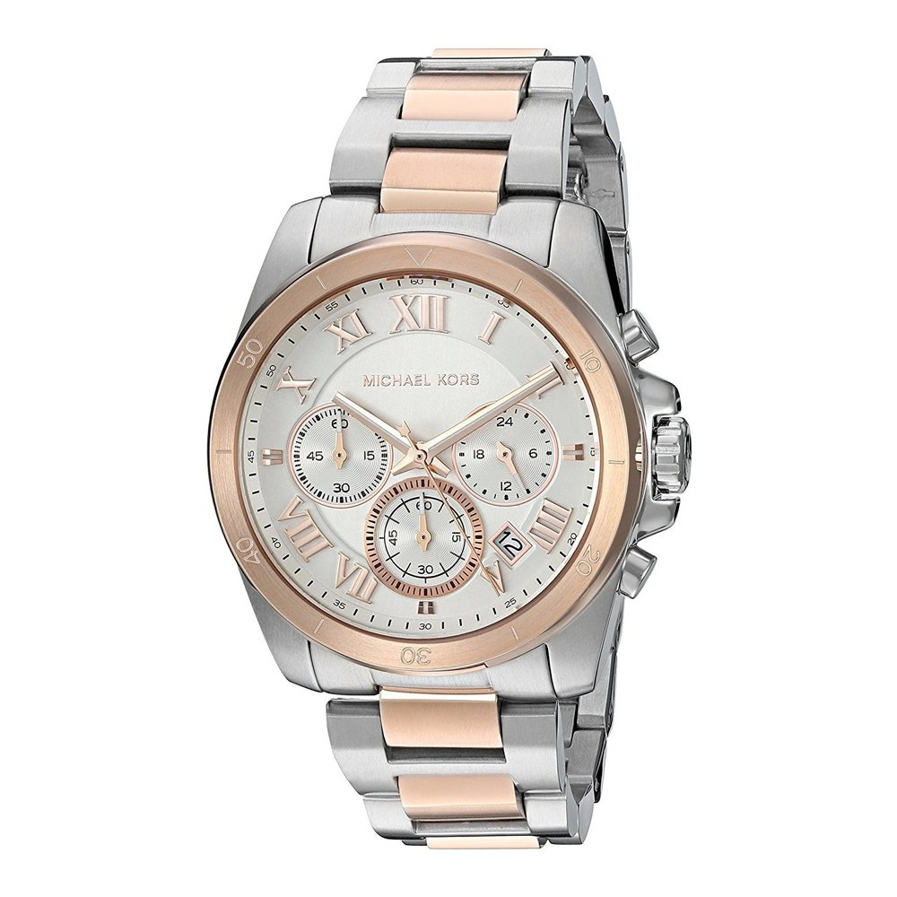 Buy Michael Kors Brecken Chronograph White Dial Two Tone Steel Strap Ladies Watch - Mk6368 in Pakistan