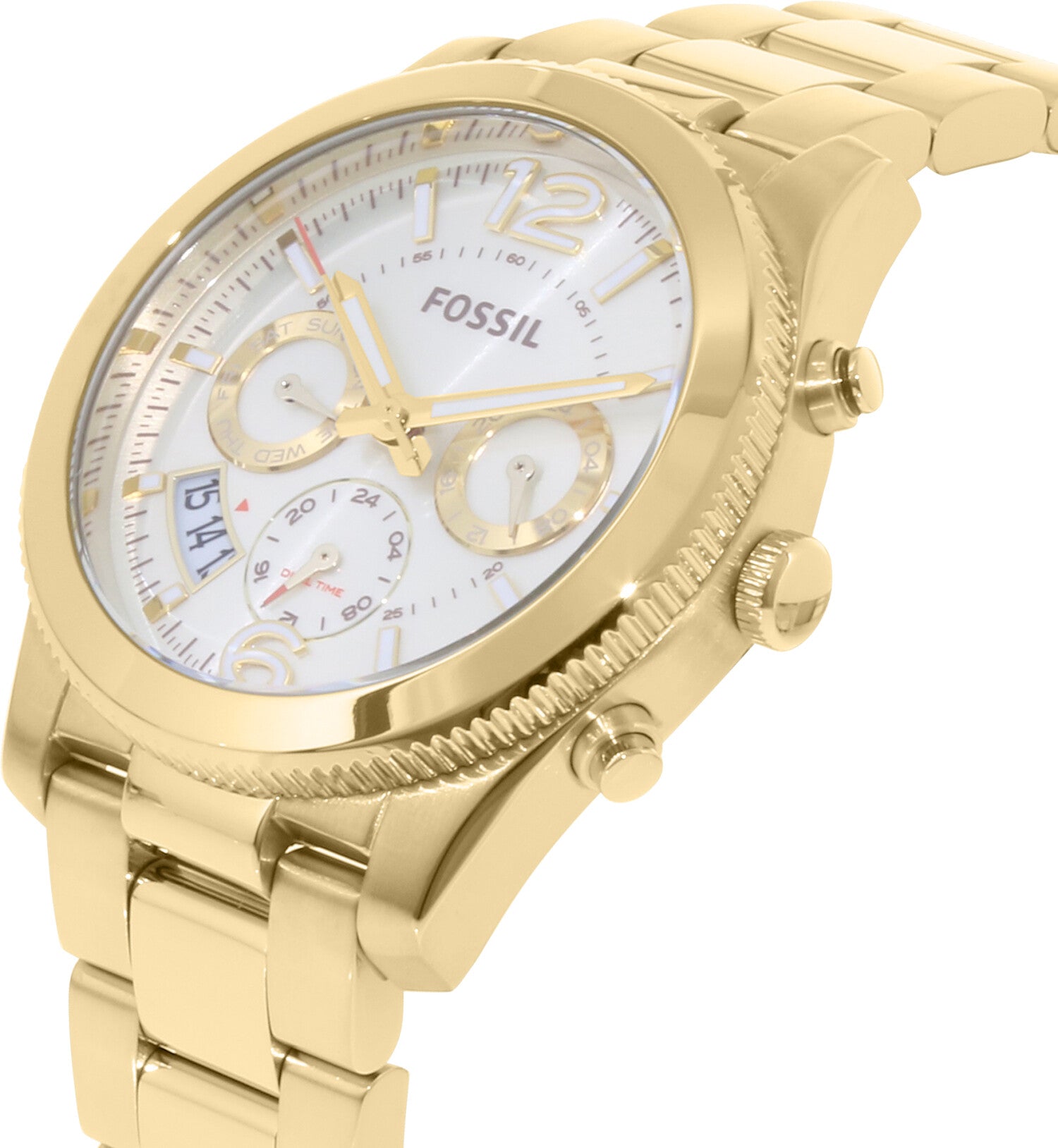 Buy Perfect Boyfriend Gold Dial Gold Steel Strap Watch For Women in Pakistan