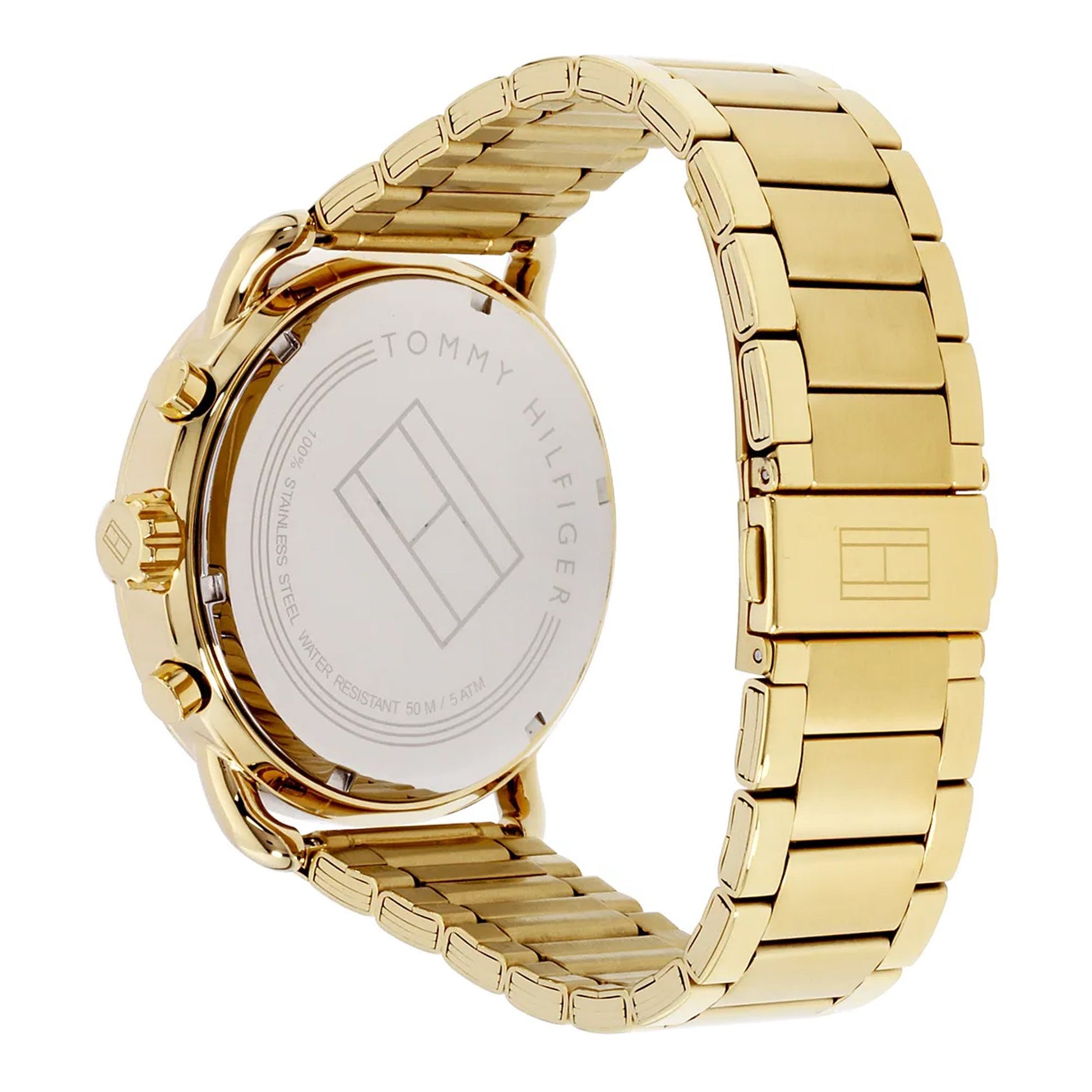 Buy Tommy Hilfiger Mens Quartz Stainless Steel White Dial 44mm Watch - 1791455 in Pakistan