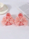 Buy SHEIN 6pairs Infant Baby Bowknot Princess Socks, Anti-Slip Crew Socks in Pakistan