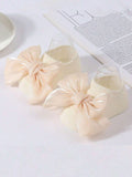Buy SHEIN 6pairs Infant Baby Bowknot Princess Socks, Anti-Slip Crew Socks in Pakistan