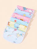 Buy SHEIN 6pcs Baby Cartoon Rabbit & Dinosaur Pattern Bib For All Season in Pakistan
