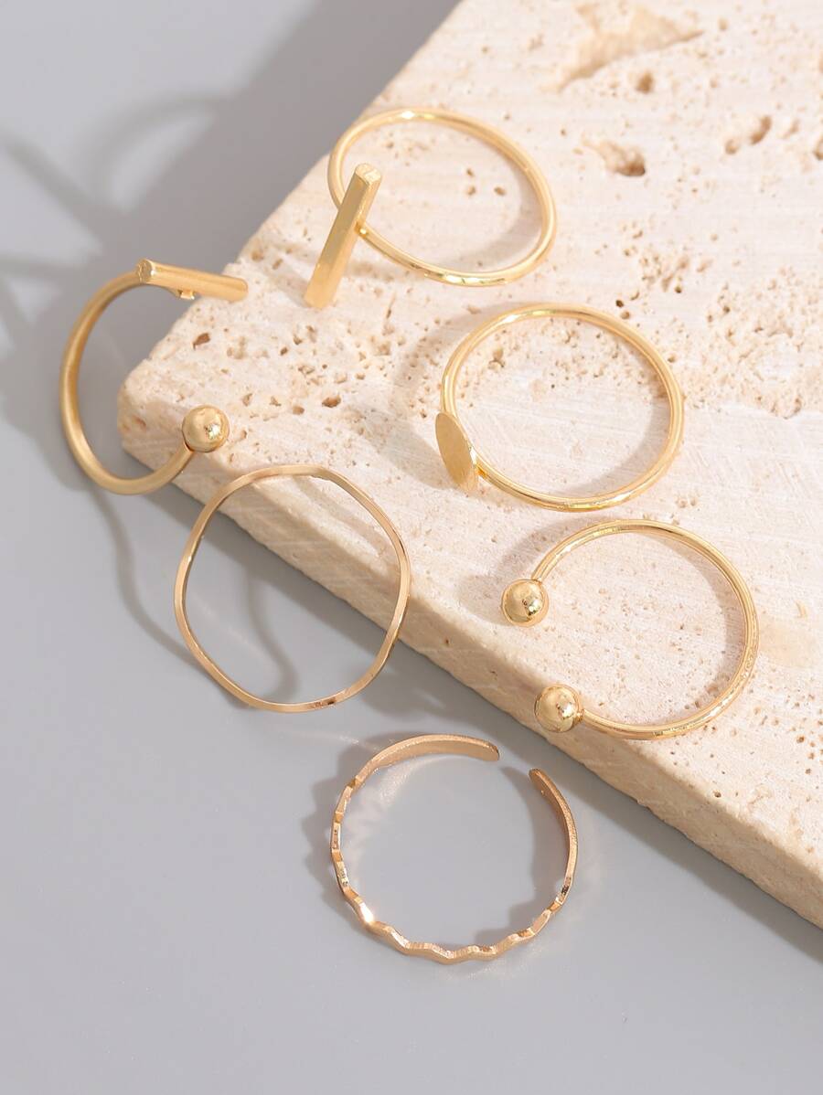 Buy SHEIN 6pcs Ball Decor Ring in Pakistan
