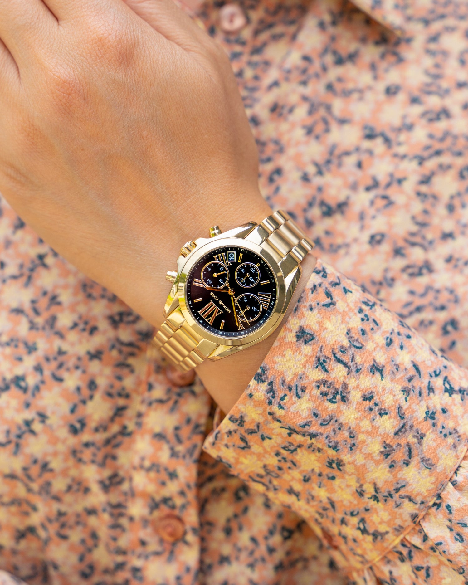 Buy Michael Kors Womens Chronograph Quartz Stainless Steel Black Dial 36mm Watch - Mk6959 in Pakistan