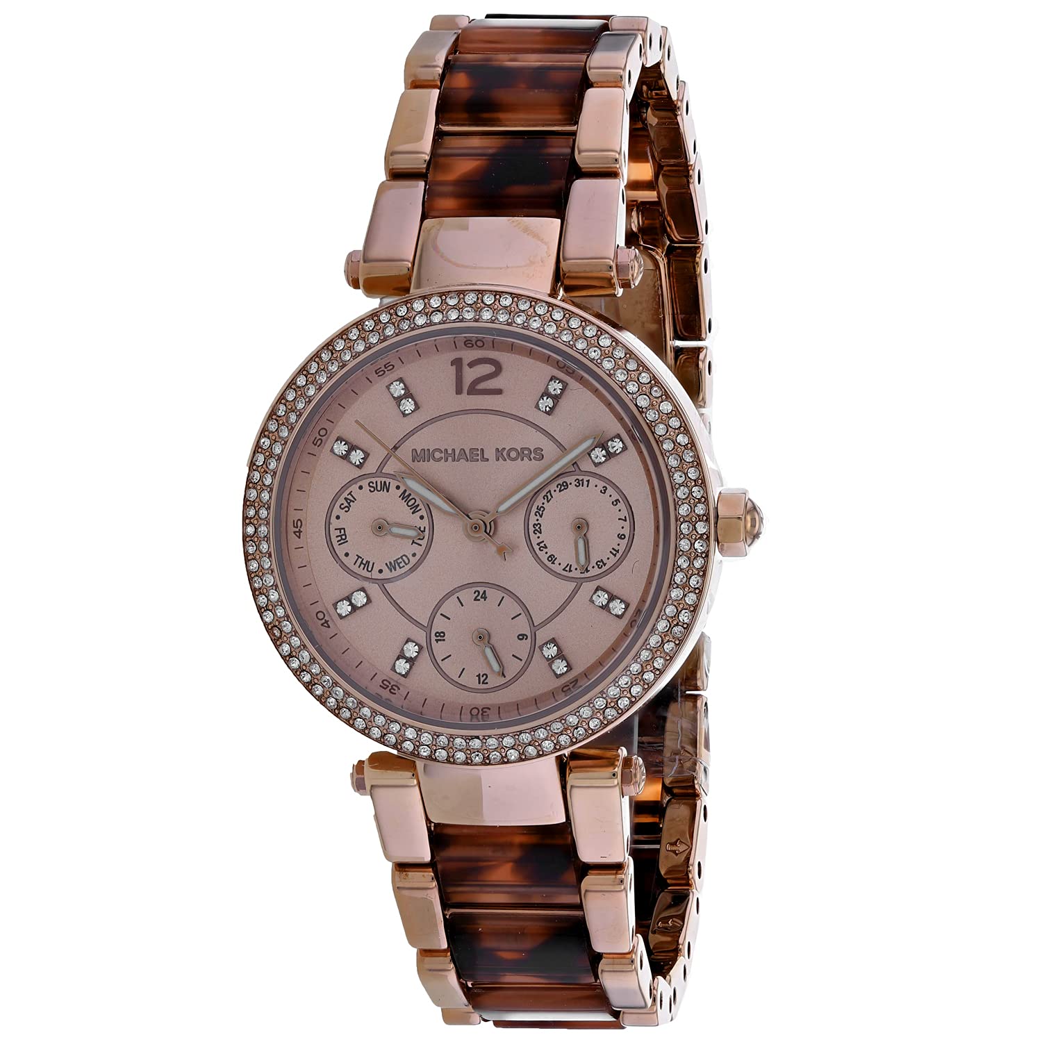 Buy Michael Kors Women's Parker Chronograph Rose Gold-tone Stainless Steel Watch - Mk6834 in Pakistan