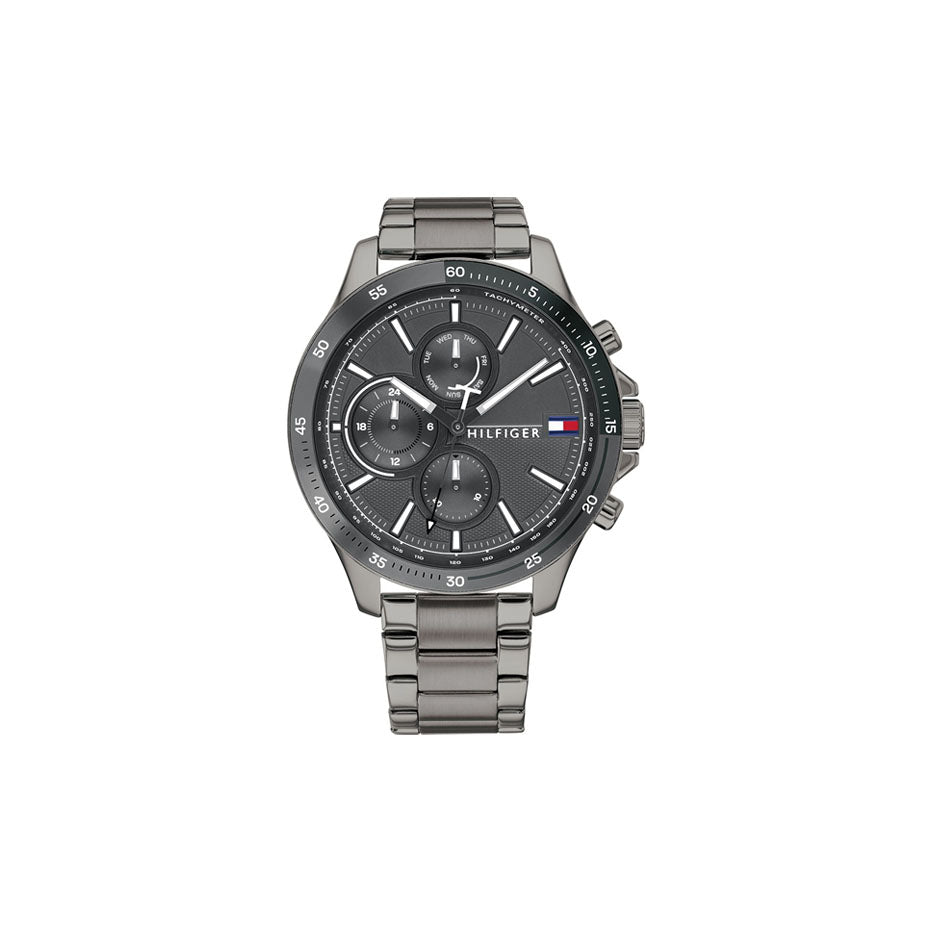 Buy Tommy Hilfiger Mens Quartz Stainless Steel Gray Dial 46mm Watch - 1791719 in Pakistan