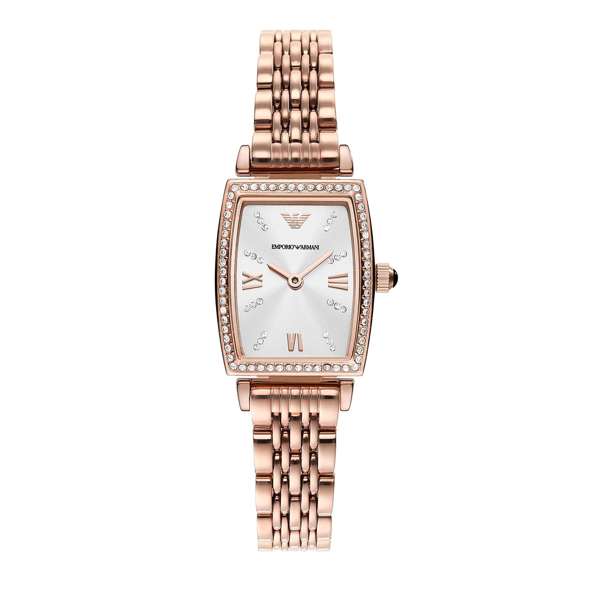 Buy Emporio Armani Gianni T-Bar White Dial Rose Gold Steel Strap Watch for Women - AR11406 in Pakistan