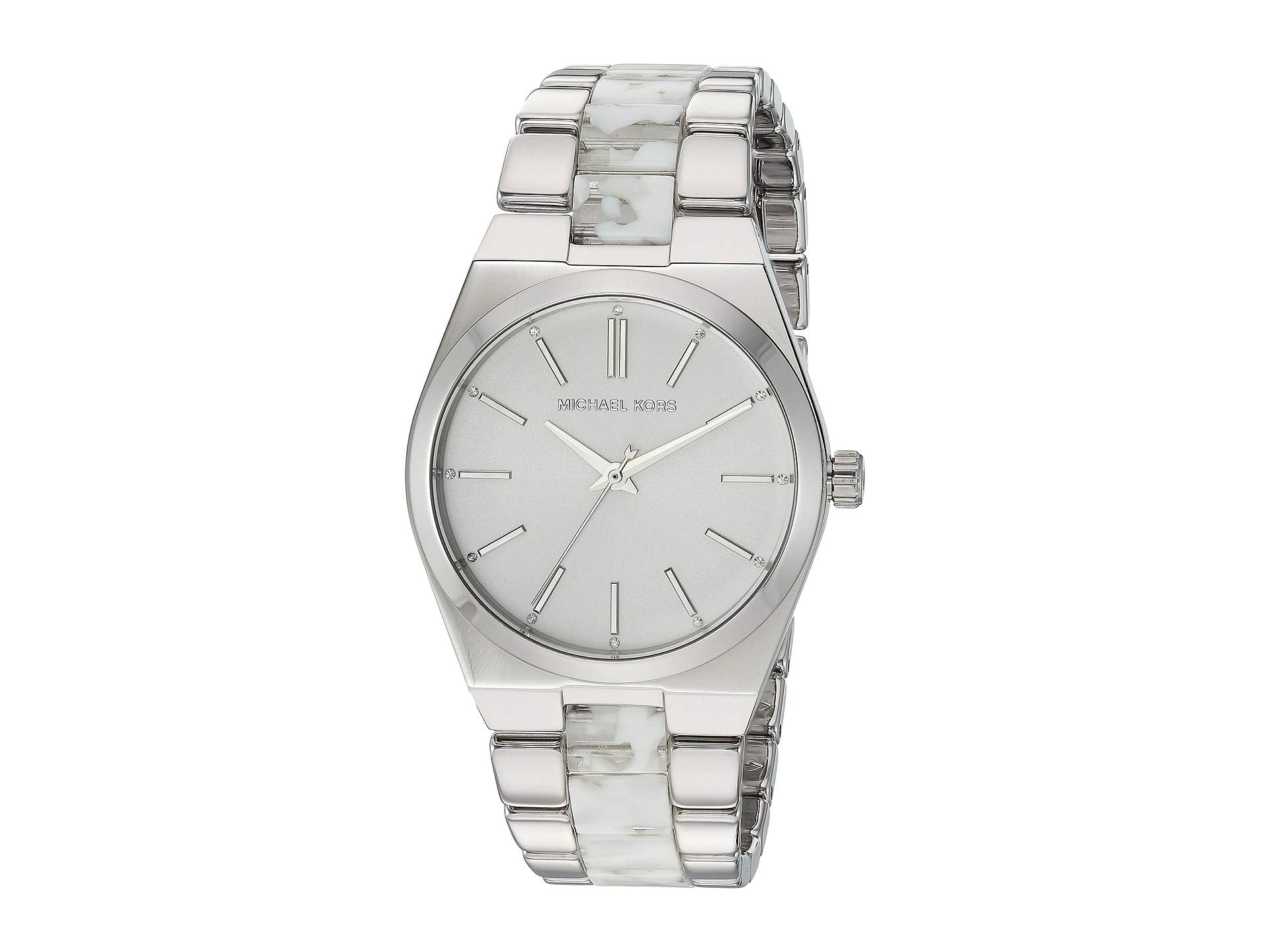Buy Michael Kors Channing Quartz White Dial Ladies Silver Strap Watch - Mk6649 in Pakistan