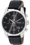 Buy Hugo Boss Navigator Black Dial Black Leather Strap Watch for Men - 1513678 in Pakistan