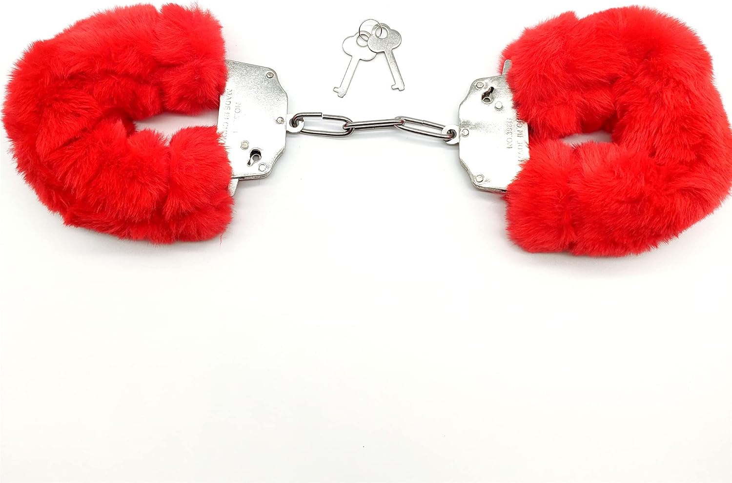 Buy Furry Handcuffs with Keys - Red in Pakistan