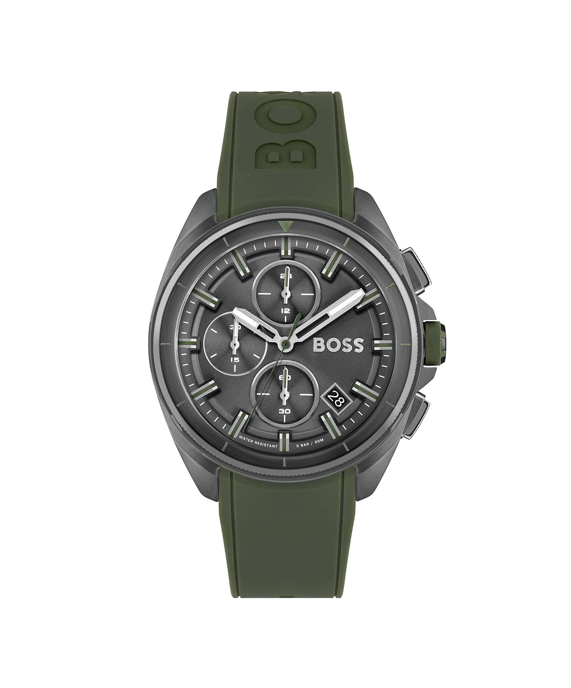 Buy Hugo Boss Volane Men's Chronograph Stainless Steel and Silicone Strap Watch - 1513952 in Pakistan