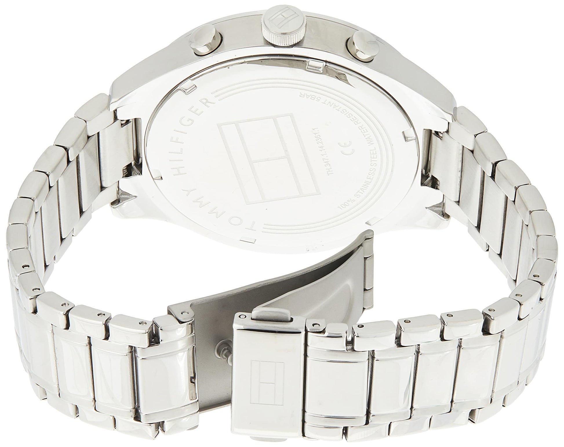 Buy Tommy Hilfiger Mens Quartz Stainless Steel Black Dial 44mm Watch - 1791469 in Pakistan