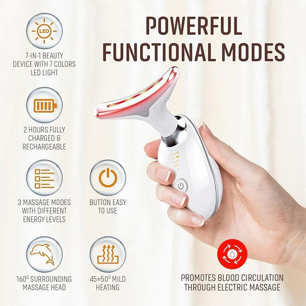 Buy 3D Smart Face & Neck Massager – Skin Tightening and Anti-Aging Beauty Device in Pakistan