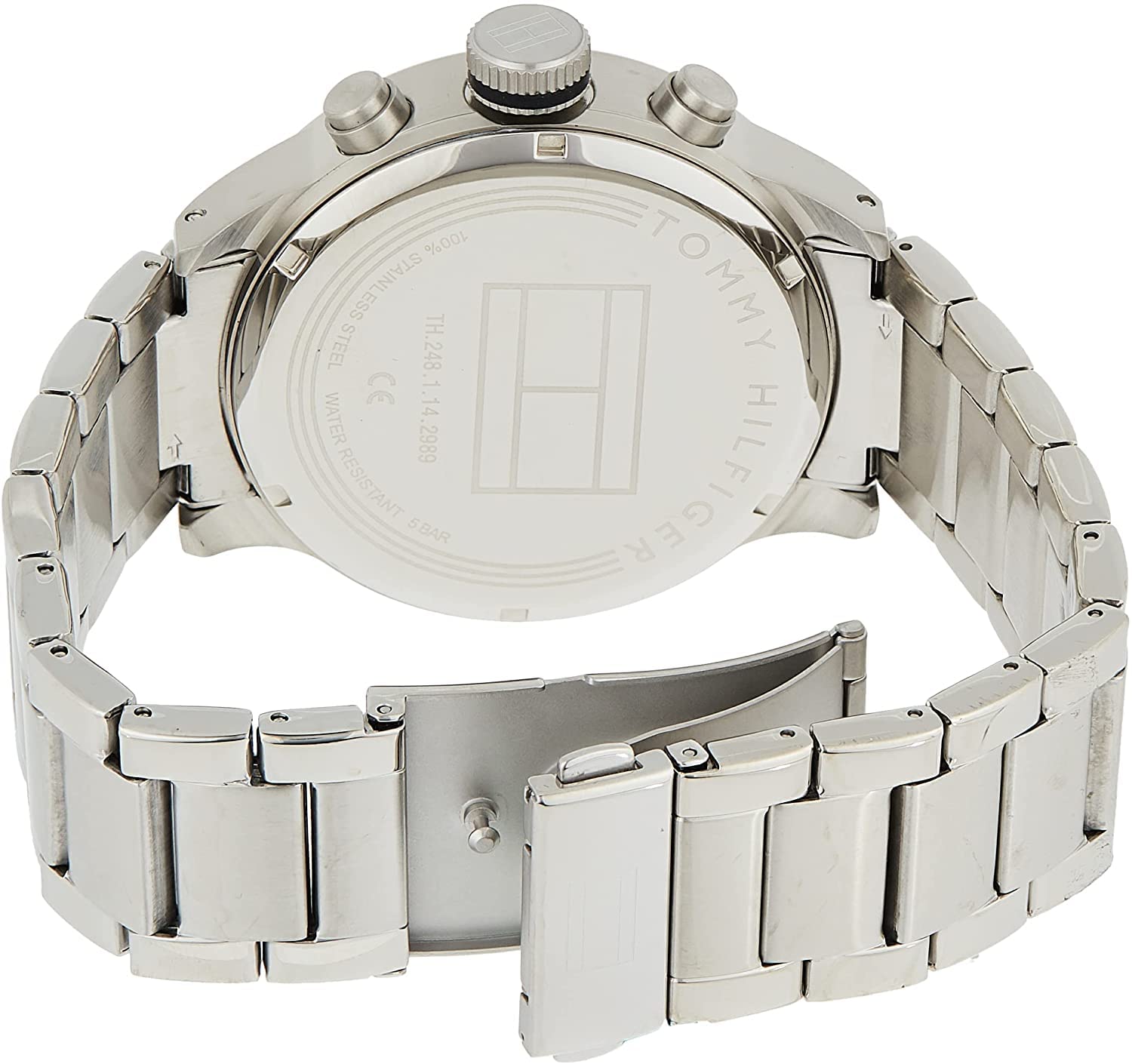 Buy Tommy Hilfiger Mens Quartz Stainless Steel Black Dial 46mm Watch - 1791805 in Pakistan