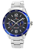 Buy Tommy Hilfiger Mens Quartz Stainless Steel Blue Dial 46mm Watch - 1791366 in Pakistan