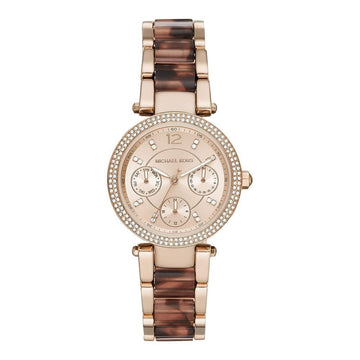 Buy Michael Kors Women's Parker Chronograph Rose Gold-tone Stainless Steel Watch - Mk6834 in Pakistan