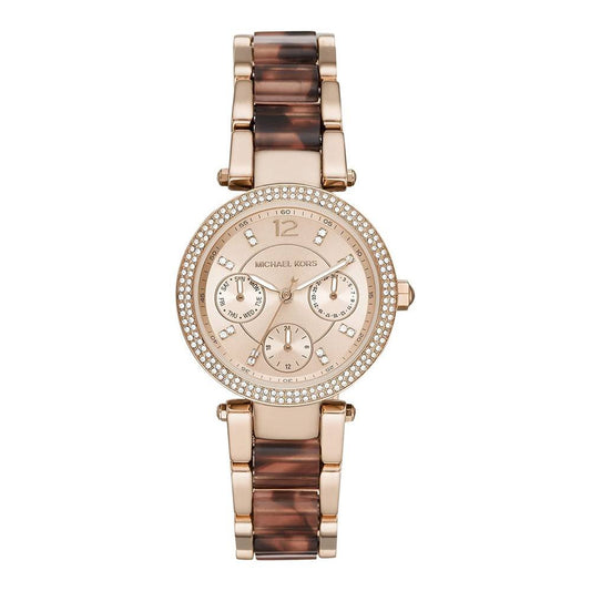 Buy Michael Kors Women's Parker Chronograph Rose Gold-tone Stainless Steel Watch - Mk6834 in Pakistan