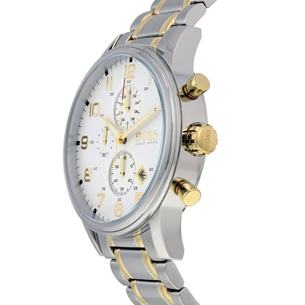 Buy Hugo Boss Mens Quartz Stainless Steel White Dial 44mm Watch - 1513236 in Pakistan