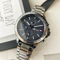 Buy Tommy Hilfiger Mens Quartz Stainless Steel Gray Dial 46mm Watch - 1791719 in Pakistan