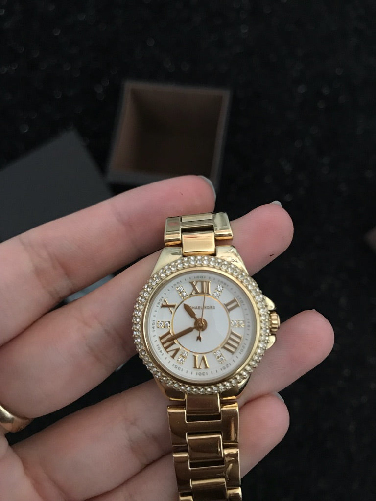 Buy Michael Kors Camille White Dial Crystal-set Gold-tone Ladies Watch - Mk3252 in Pakistan