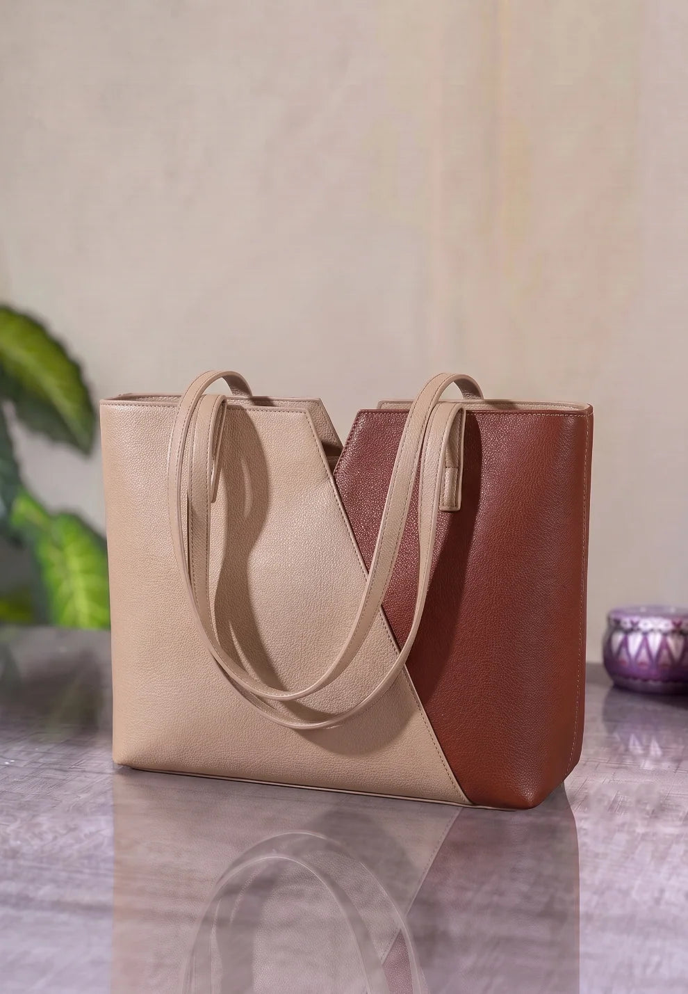 Buy ZAVO Twotone Tote Bag in Pakistan