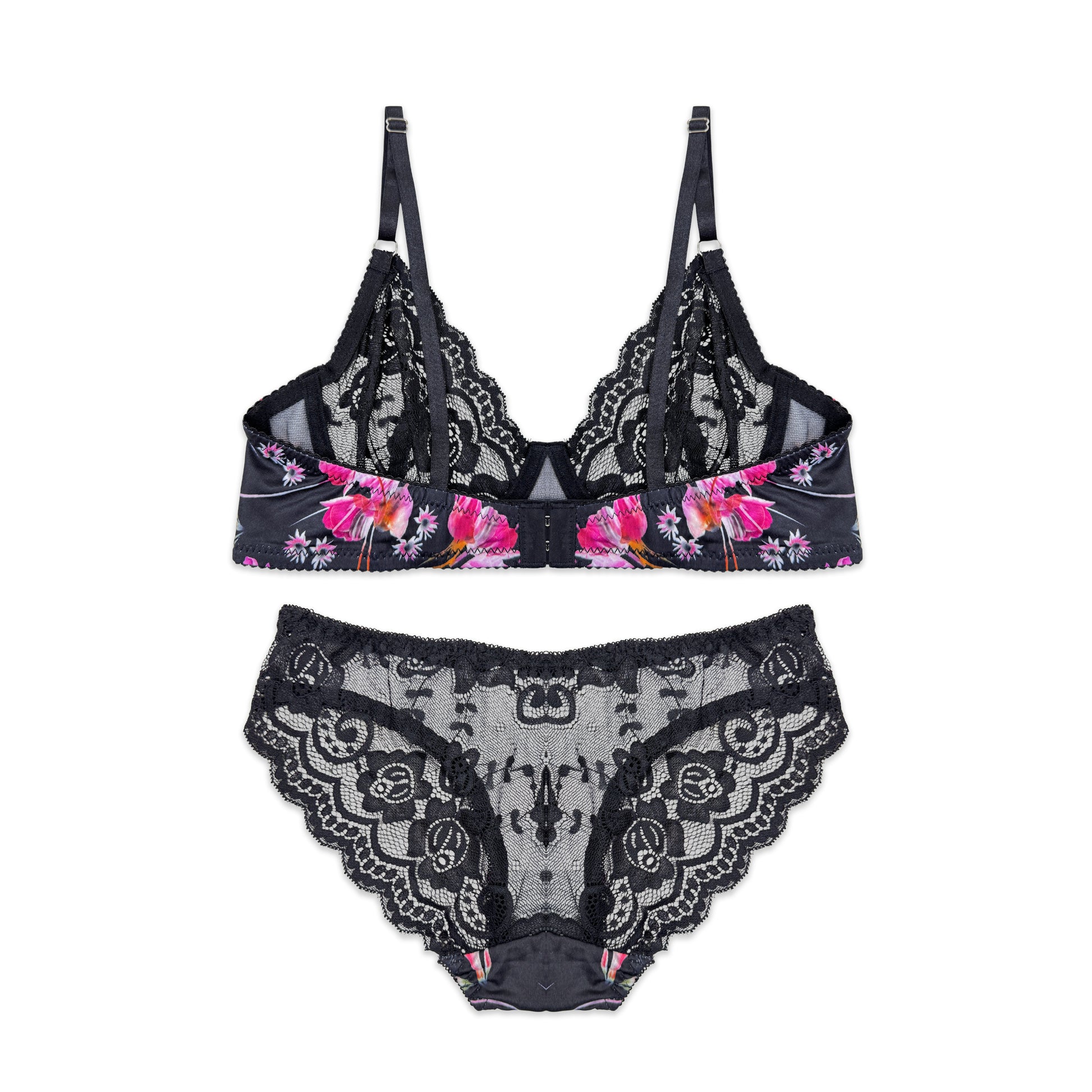 Buy Rose Punch Non Padded Bra and Panty Set in Pakistan