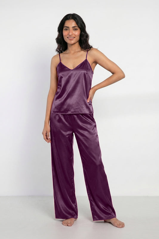 Buy Summer Cami Silk Sleeveless - Purple in Pakistan