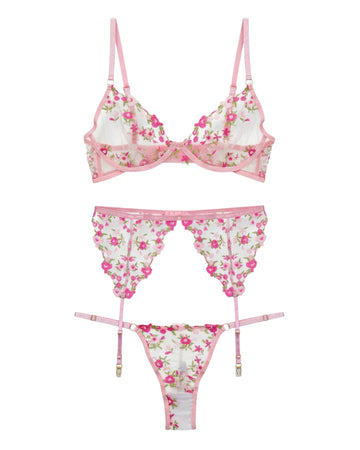 Buy Sajiero Garter Set - Blossom Muse - Pink in Pakistan