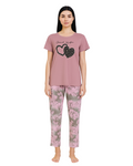 Buy Sajiero Cotton PJ Set - Blush Bond in Pakistan