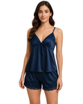 Buy Sajiero 2 Piece Inner Top and Short Silk Cami Set in Pakistan