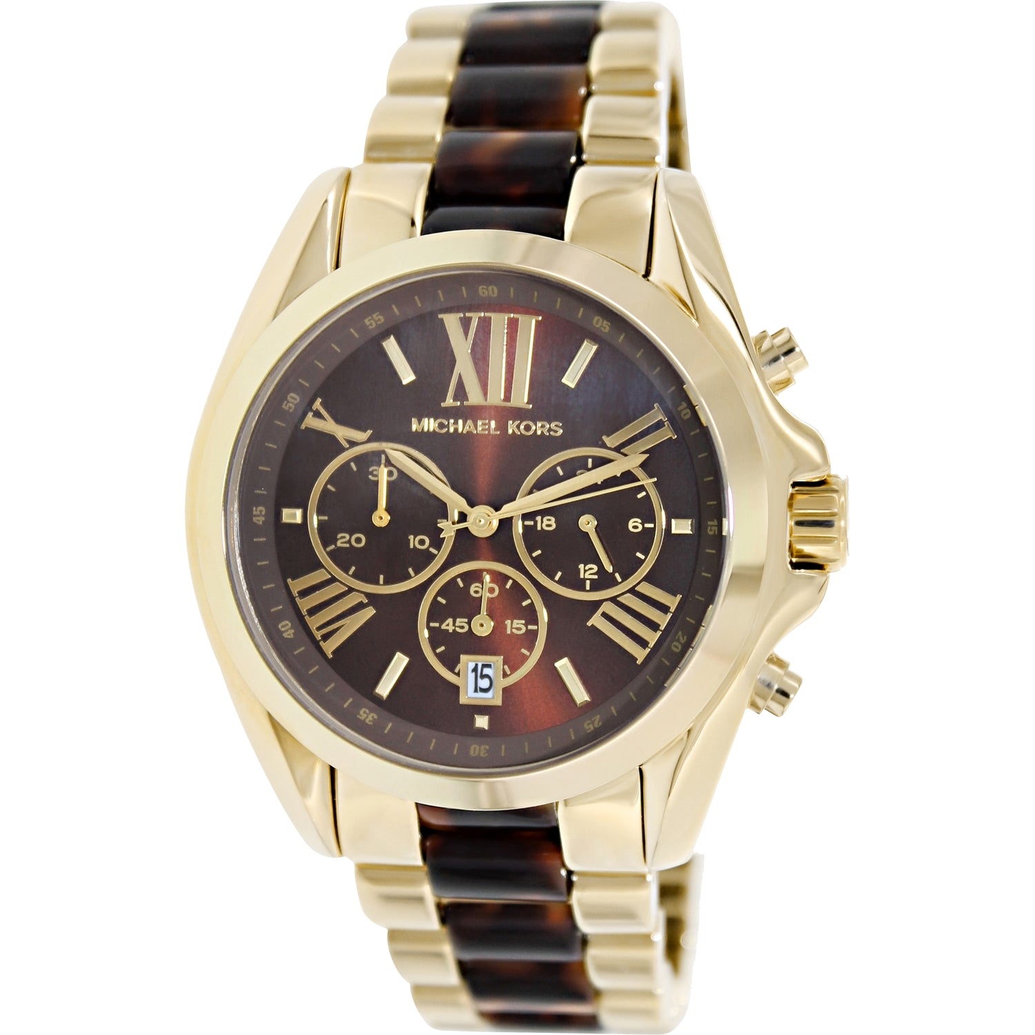 Buy Michael Kors Bradshaw Chronograph Tortoise Shell Brown Dial Ladies Watch - Mk5696 in Pakistan