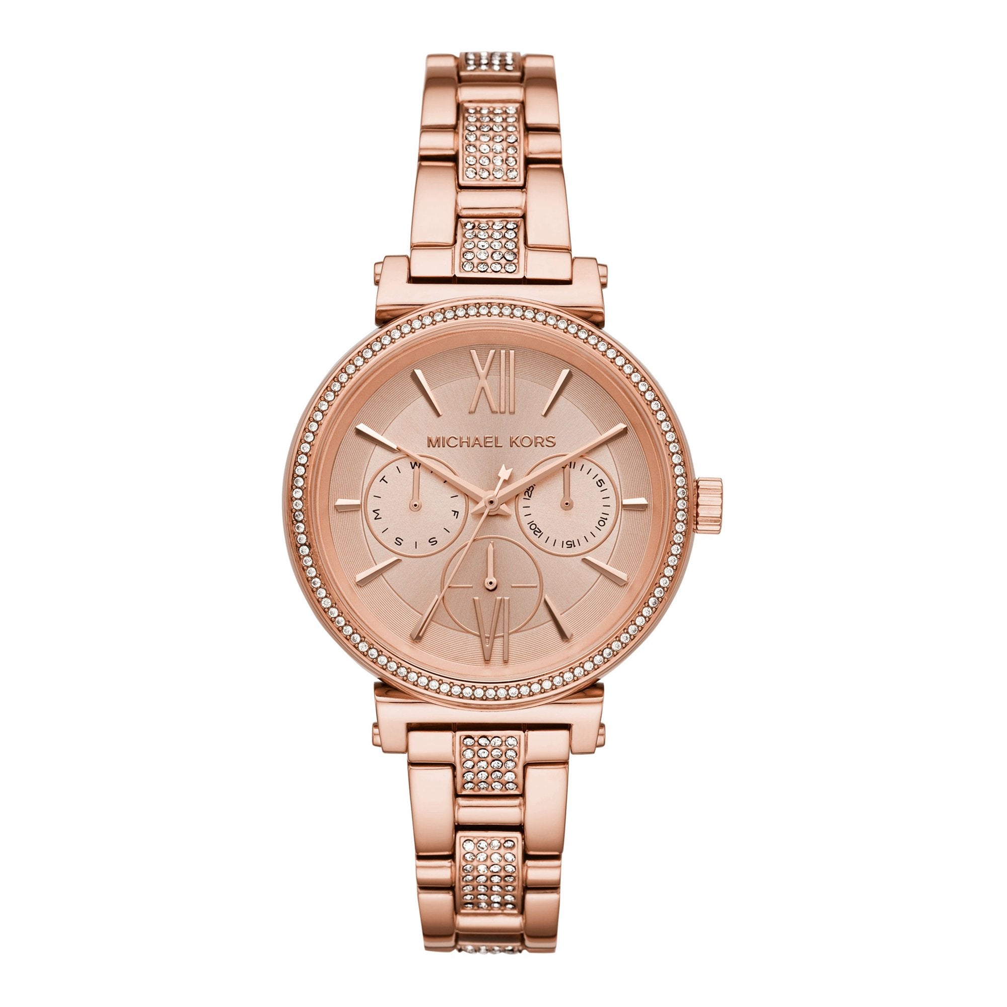 Buy Michael Kors Sofie Rose Gold Dial Rose Gold Steel Strap Watch for Women - MK4354 in Pakistan