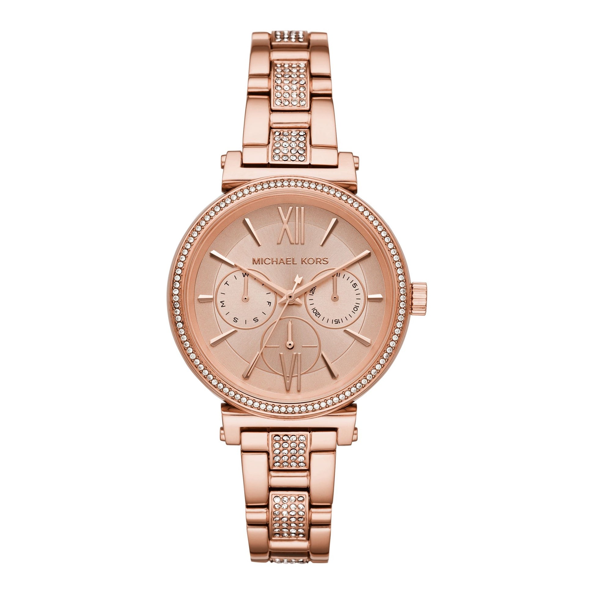 Buy Michael Kors Sofie Rose Gold Dial Rose Gold Steel Strap Watch for Women - MK4354 in Pakistan