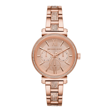 Buy Michael Kors Sofie Rose Gold Dial Rose Gold Steel Strap Watch for Women - MK4354 in Pakistan