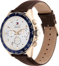 Buy Tommy Hilfiger Owen White Dial Brown Leather Strap Watch for Men - 1791966 in Pakistan
