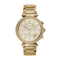 Buy Michael Kors Parker Chronograph Champagne Gold Dial Gold Steel Strap Ladies Watch - Mk5632 in Pakistan