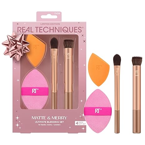 Buy Real Techniques Matte & Merry Ultimate Blending 4 Piece Holiday Gift Set in Pakistan