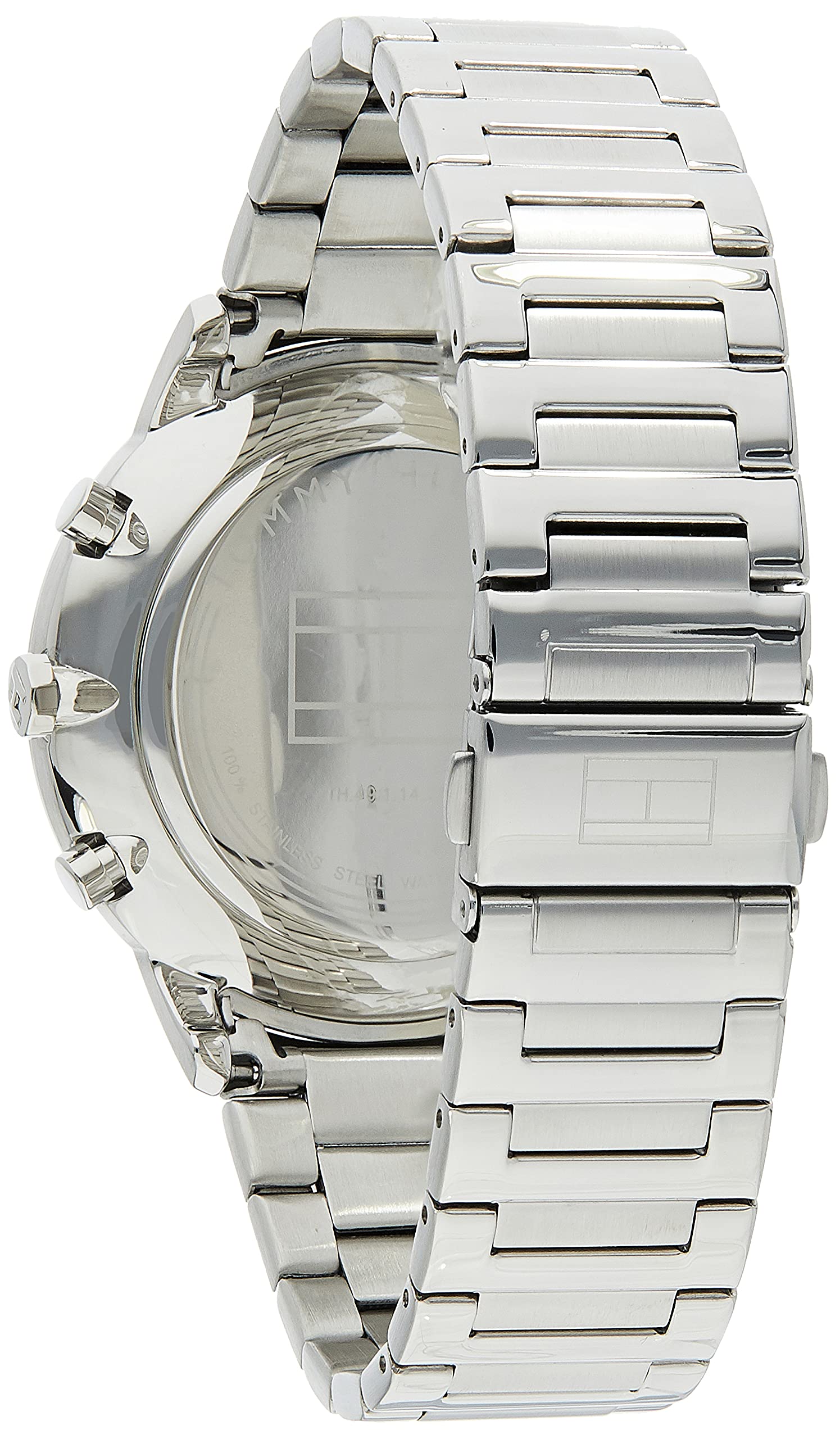 Buy Tommy Hilfiger Mens Quartz Stainless Steel Black Dial 44mm Watch - 1710407 in Pakistan