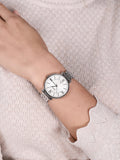 Buy Jacqueline White Dial Silver Steel Strap Watch For Women in Pakistan
