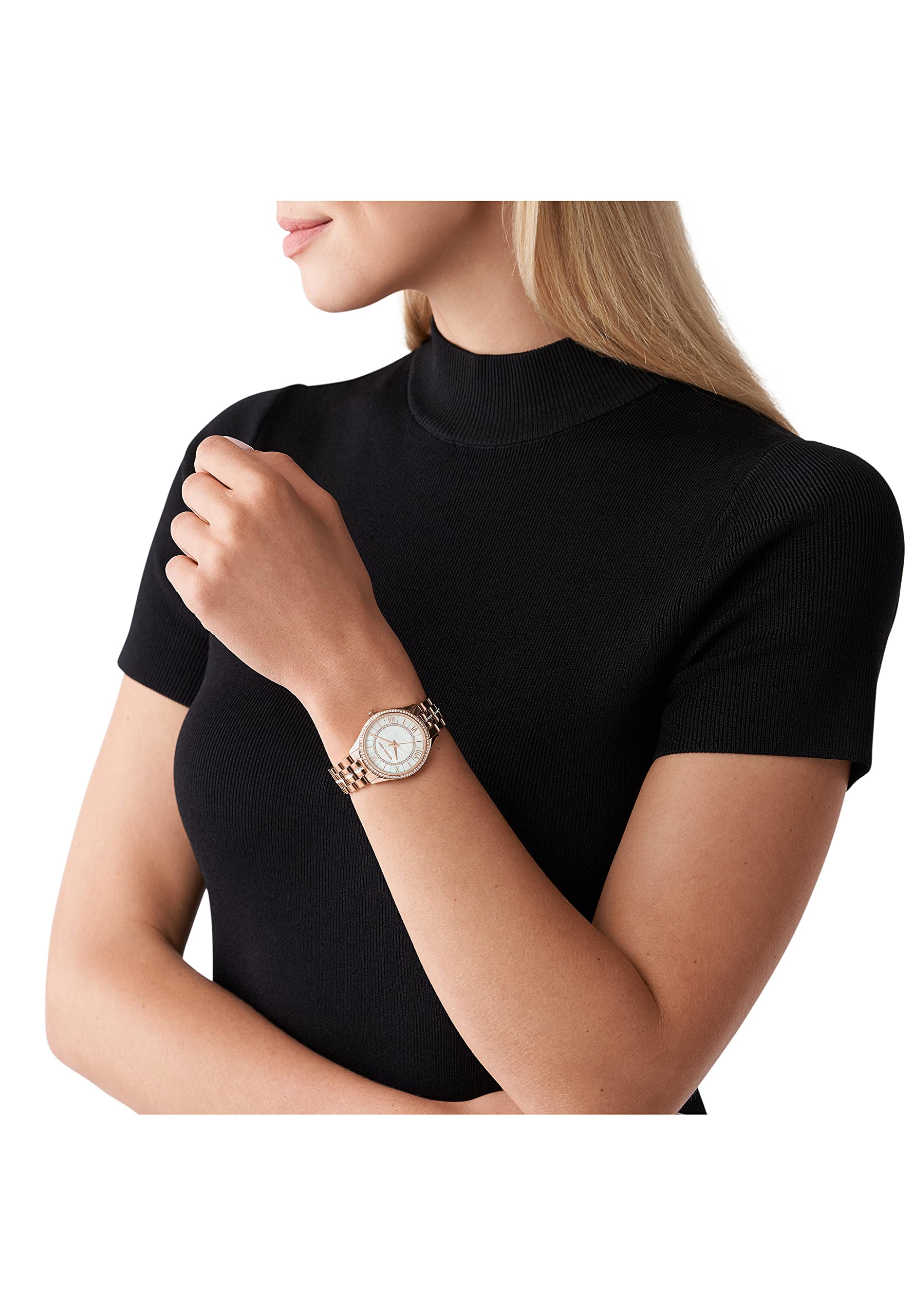 Buy Michael Kors Women's Lauryn Three-hand Rose Gold-tone Stainless Steel Watch - Mk3716 in Pakistan