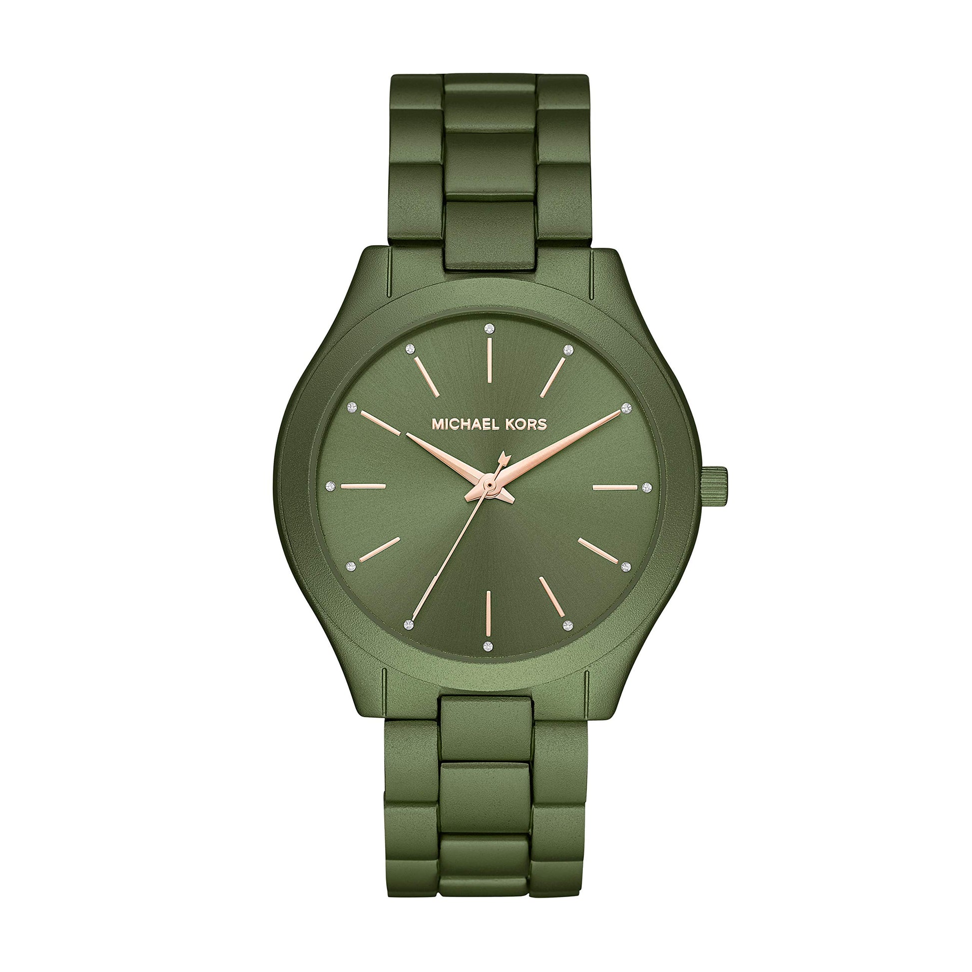 Buy Michael Kors Slim Runway Green Dial Green Stainless Steel Strap Women's Watch - Mk4526 in Pakistan