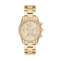 Buy Michael Kors Ritz Chronograph Gold Dial Gold Stainless Steel Strap Ladies Watch - Mk5676 in Pakistan